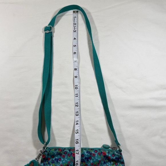 Kipling Teal Floral Crossbody Bag - Picture 6 of 9